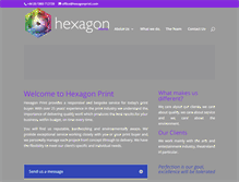 Tablet Screenshot of hexagonprint.com